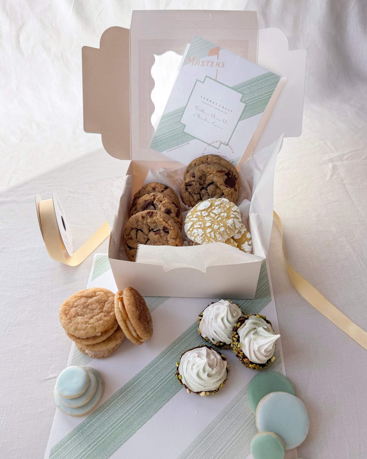 Masters Spring Cookie Box in seasonal packaging in Augusta Georgia